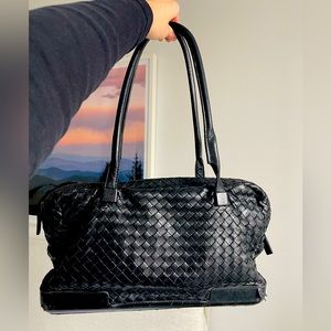 Vintage Bottega Veneta Intrecciato Shoulder Bag